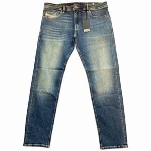 Diesel Thommer Slim Jeans RE062 Men’s 36x32 Denim Stretch $250 Measures Included